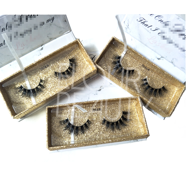 Wholesale 3D mink strip lashes private label lash suppliers EL84